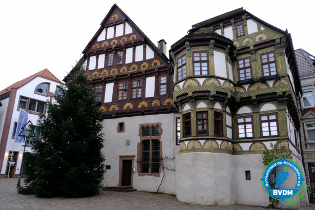 Ein repräsentativer alter Hof an der Weser