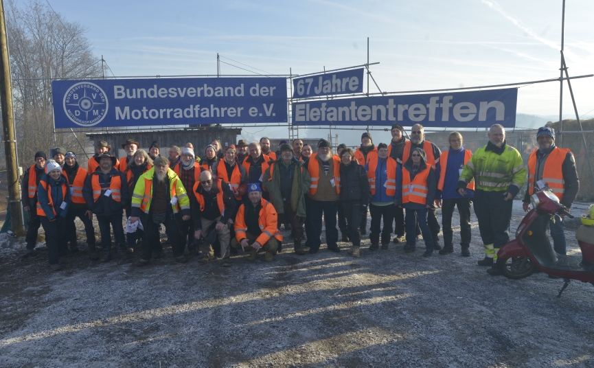 Das Helferteam des BVDM-Elefantentreffens. (Foto: Lenzen)
